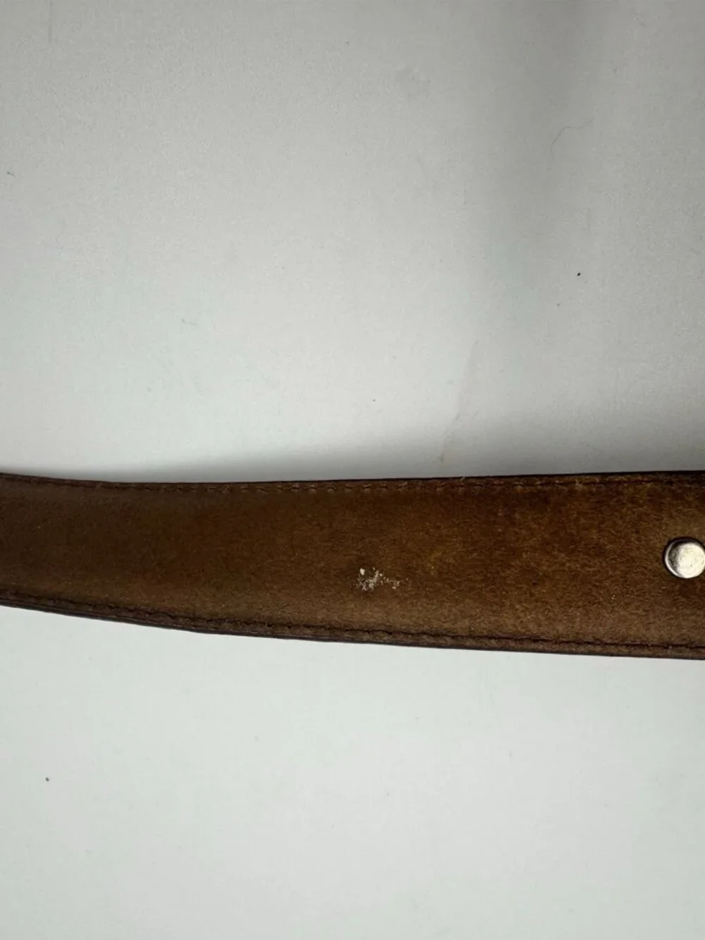 Men's Italian Leather Croc Embossed Golf Concho Belt Brown Sz 36